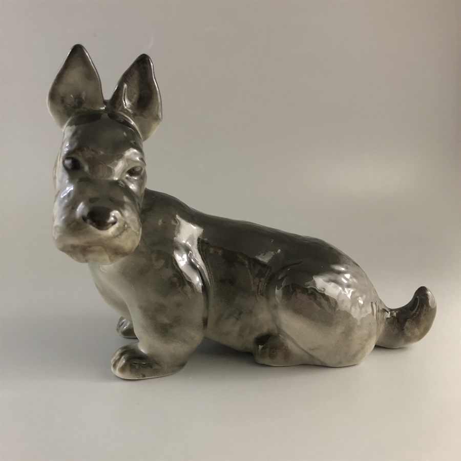 Статуэтка «Скотчтерьер», фарфор, ЛФЗ, СССР, 1960-е гг. 001945 - фото 22068