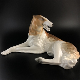 Статуэтка «Борзая», фарфор, ЛФЗ, СССР, 1970-е гг. 001948