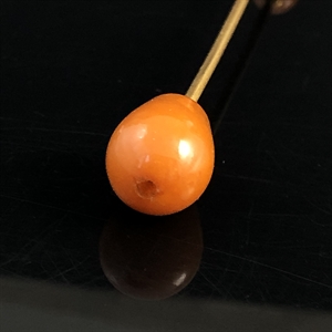 Шляпная булавка с прессованным янтарем, СССР, 1980-е гг 002003 - фото 23079