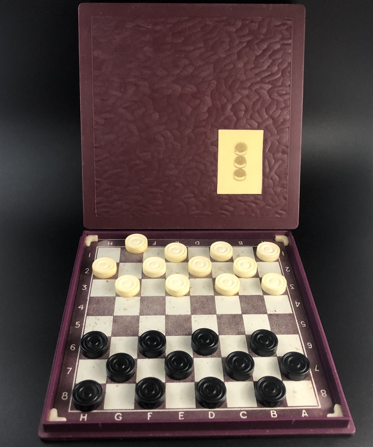 Шашки, СССР, дорожный набор на магнитах, 1980-е гг. 002045 - фото 23930