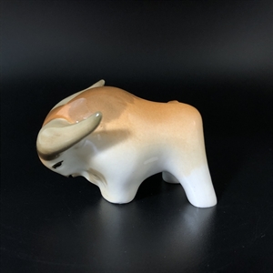 Статуэтка «Бык», фарфор, ЛФЗ, СССР, 1970-е гг. 001158 - фото 12066