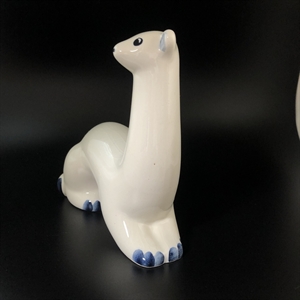 Статуэтка «Горностай», ЗиК Конаково, фаянс,  СССР, 1970-е гг. 001141 - фото 12173