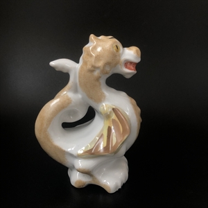 Статуэтка «Дракон», Вербилки, фарфор, СССР, 1970-е гг. 001195 - фото 12248