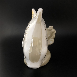 Статуэтка «Карп», Дулёво, фарфор, СССР, 1954-й г. 000986 - фото 12554