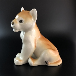 Статуэтка «Львенок», фарфор, СССР, ЛФЗ, 1980-е гг. 001724 - фото 12972