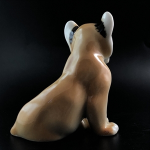 Статуэтка «Львёнок», фарфор, ЛФЗ, СССР, 1960-е гг. 000522 - фото 12989