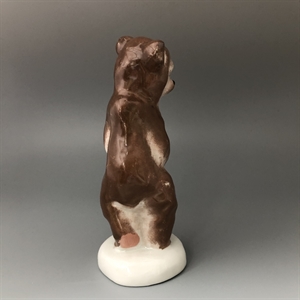 Статуэтка «Медведь», фарфор, Вербилки, СССР, 1950-е гг. 001349 - фото 13150