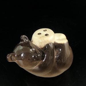 Статуэтка «Медвежонок-солонка», ЛФЗ, фарфор, СССР, 1970-е гг. 001189 - фото 13354