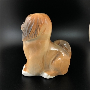 Статуэтка «Пекинес», фарфор, ЛФЗ, СССР, 1970-е гг. 001590 - фото 14083