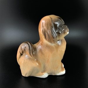 Статуэтка «Пекинес», фарфор, ЛФЗ, СССР, 1970-е гг. 001590 - фото 14085