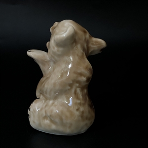 Статуэтка «Ревущий медвежонок», ЛФЗ, фарфор, СССР, 1950-е гг. 000532 - фото 14352