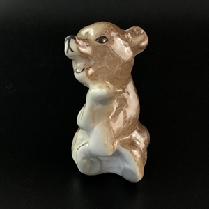 Статуэтка «Ревущий медвежонок», ЛФЗ, фарфор, СССР, 1950-е гг. 001150 - фото 14363