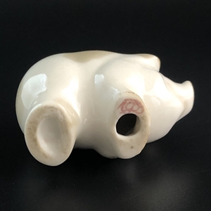 Статуэтка «Свинка», фарфор, ЛФЗ, СССР, 1980-е гг. 001726 - фото 14414