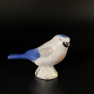 Статуэтка «Снегирь», Вербилки, фарфор, СССР, 1960-е гг. 001126 - фото 14499