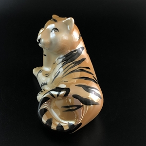 Статуэтка «Тигр», фарфор, Дулёво, Россия, 1997-й г. 001499 - фото 14656