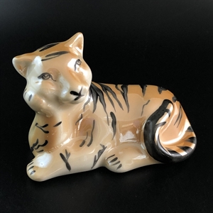 Статуэтка «Тигр», фарфор, Дулёво, Россия, 1997-й г. 001499 - фото 14659