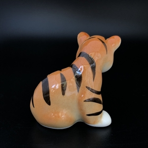 Статуэтка «Тигренок», фарфор, ЛФЗ, СССР, 1980-е гг. 001270 - фото 14680