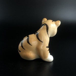 Статуэтка «Тигренок», фарфор, ЛФЗ, СССР, 1980-е гг. 001744 - фото 14695