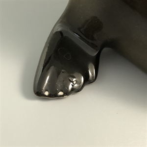 Статуэтка «Тюлень», ЛФЗ, фарфор, СССР, 1970-е гг. 001139 - фото 14743