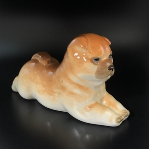 Статуэтка «Чау-Чау», фарфор, ЛФЗ, СССР, 1970-е гг. 001145 - фото 14868