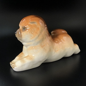 Статуэтка «Чау-Чау», фарфор, ЛФЗ, СССР, 1970-е гг. 001145 - фото 14870