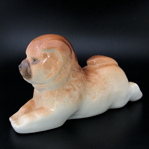 Статуэтка «Чау-Чау», фарфор, ЛФЗ, СССР, 1970-е гг. 001410 - фото 14872