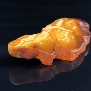 Брошь из цельного пейзажного янтаря, СССР, 1970-1980-е гг. 001368 - фото 1489