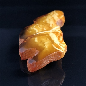 Брошь из цельного пейзажного янтаря, СССР, 1970-1980-е гг. 001368 - фото 1490