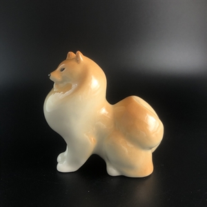 Статуэтка ЛФЗ «Шпиц», фарфор, СССР, 1960-е гг. 001738 - фото 15074