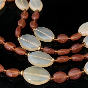 Чешские бусы «Сердолик», 1970-е гг. 000831 - фото 17333