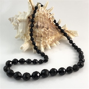 Чешские бусы из гранёного стекла, 51 см, 1970-е гг. 001692 - фото 17392