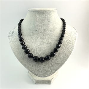 Чешские бусы из гранёного стекла, 51 см, 1970-е гг. 001692 - фото 17395