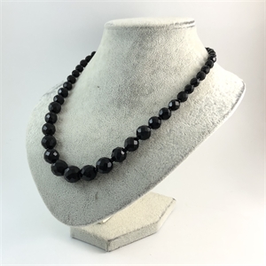 Чешские бусы из гранёного стекла, 51 см, 1970-е гг. 001692 - фото 17396