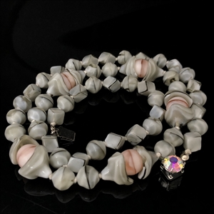 Чешские бусы из фигурного стекла, 1970-е гг. 001375 - фото 17429