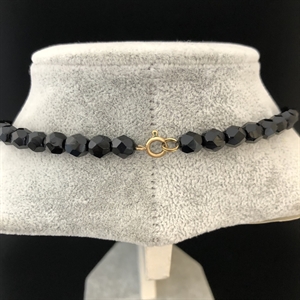 Чешские бусы с покрытием Aurora Borealis, 55 см, 1970-е гг. 001186 - фото 17563