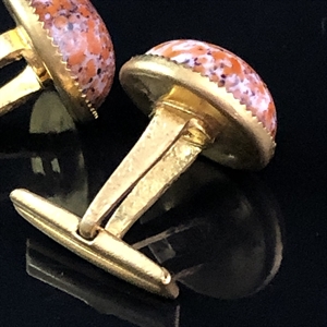 Чешские запонки с художественным стеклом, 1970-е гг. 001557 - фото 17627