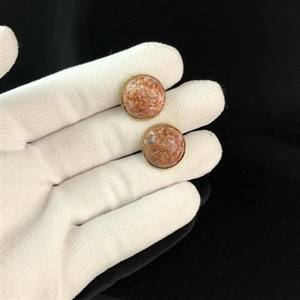 Чешские запонки с художественным стеклом, 1970-е гг. 001557 - фото 17628