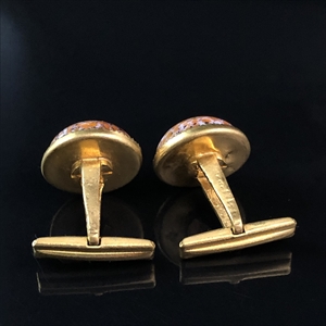 Чешские запонки с художественным стеклом, 1970-е гг. 001557 - фото 17629