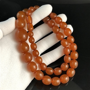 Бусы из прессованного балтийского янтаря , Калининград, СССР, 1980-е гг. 001806 - фото 1762