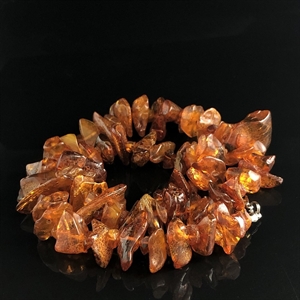 Бусы из природного коньячного янтаря 51 см , СССР, 1980-е гг. 001535 - фото 1771