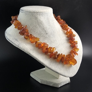 Бусы из природного коньячного янтаря 51 см , СССР, 1980-е гг. 001535 - фото 1778