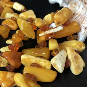 Бусы из природного королевского янтаря, 74 см, СССР, 1980-е гг. 001030 - фото 1792