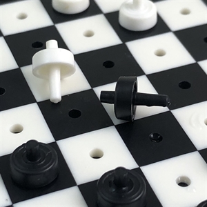 Шашки «Ленинград», пластик, СССР, 1980-е гг. 000882 - фото 19068