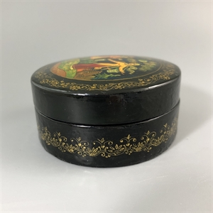 Шкатулка «По улице Мостовой», Мстера, папье-маше, СССР, 1980-е гг. 001198 - фото 19500