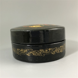 Шкатулка «Поединок», Мстера, папье-маше, СССР, 1980-е гг. 001199 - фото 19515