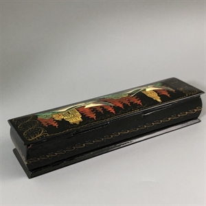 Шкатулка «Русский Север», Палех, папье-маше, СССР, 1980-е гг. 001203 - фото 19560