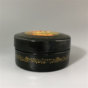 Шкатулка «Сказка», Мстера, папье-маше, СССР, 1980-е гг. 001197 - фото 19580