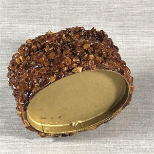 Шкатулка, папье-маше, янтарь, СССР, 1980-е гг. 000759 - фото 19626