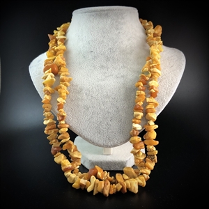 Янтарные бусы, 138 см, СССР, 1980-е гг. 001603 - фото 19775