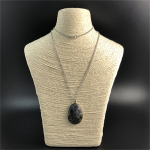 Подвеска из мохового агата , Россия , 2000-е гг. 001844 - фото 20622